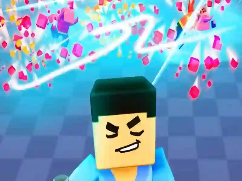 Xogo 3D Block Gladiator: Sword Draw en liña