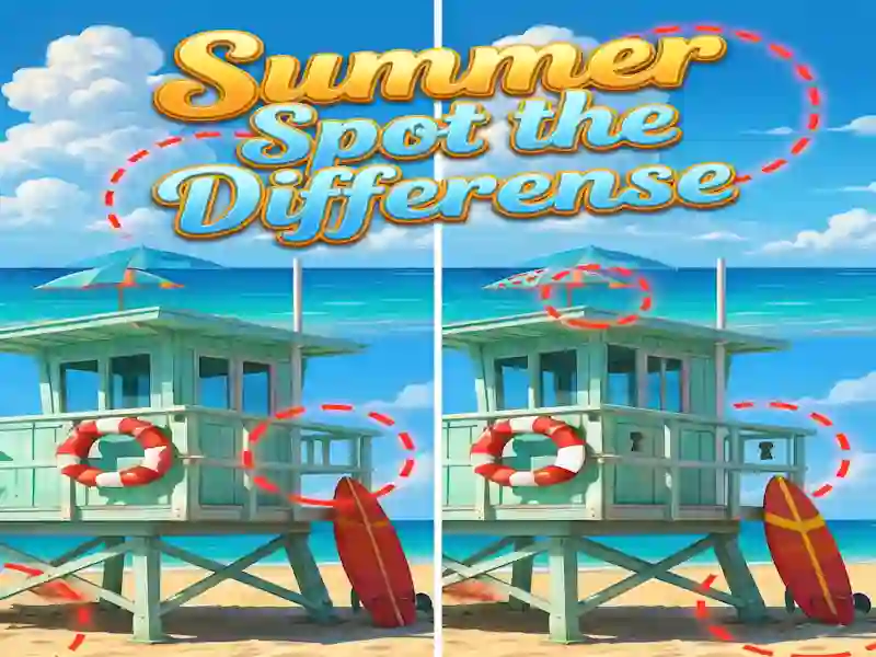 Xogo Summer Spot the Differense en liña
