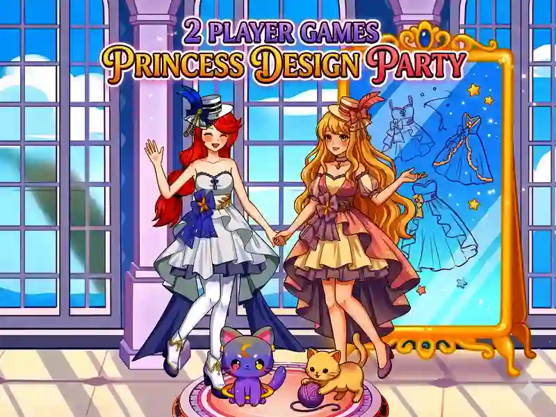 Xogo 2 Player Games Princess Design Party en liña
