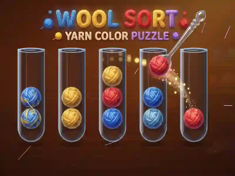 Xogo Wool Sort Yarn Color Puzzle en liña