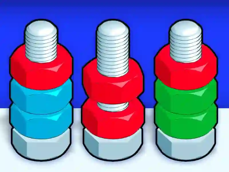 Xogo Nuts e parafusos ordenados en liña Xogo Nuts e parafusos ordenados en liña