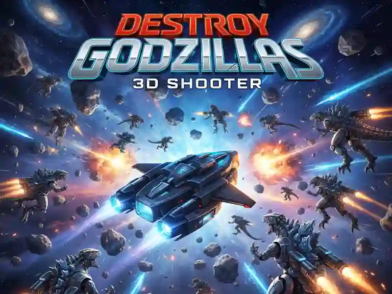 Xogo Destruír Godzillas: tirador 3D en liña