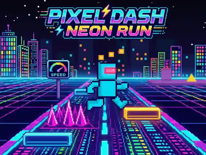 Xogo Pixel Dash Neon Run en liña