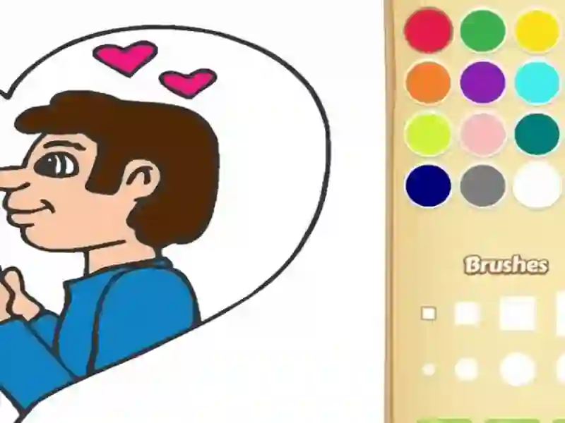 Xogo LOVE Coloring Book for Kids en liña