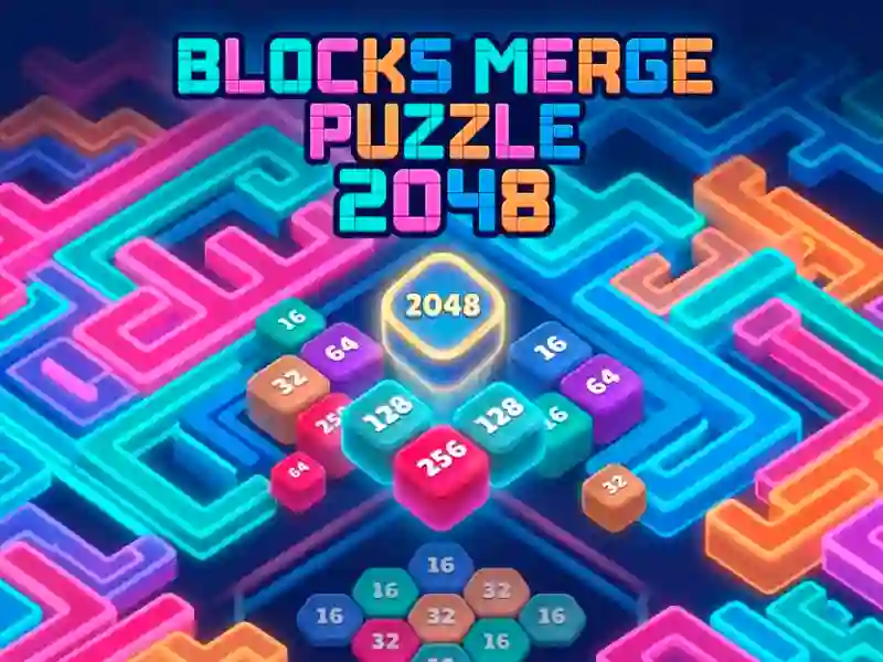 Xogo Blocks Merge Puzzle 2048 en liña