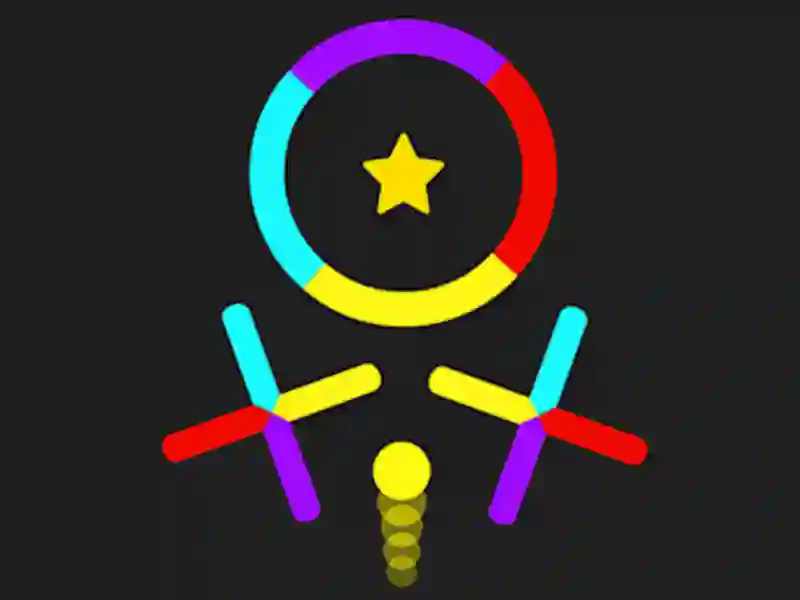 Xogo Cambia de salto de bóla as cores en liña