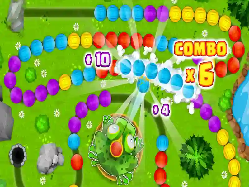 Xogo Aventura de mármore sapo en liña