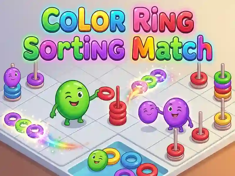 Xogo Color Ring Sorting Match en liña