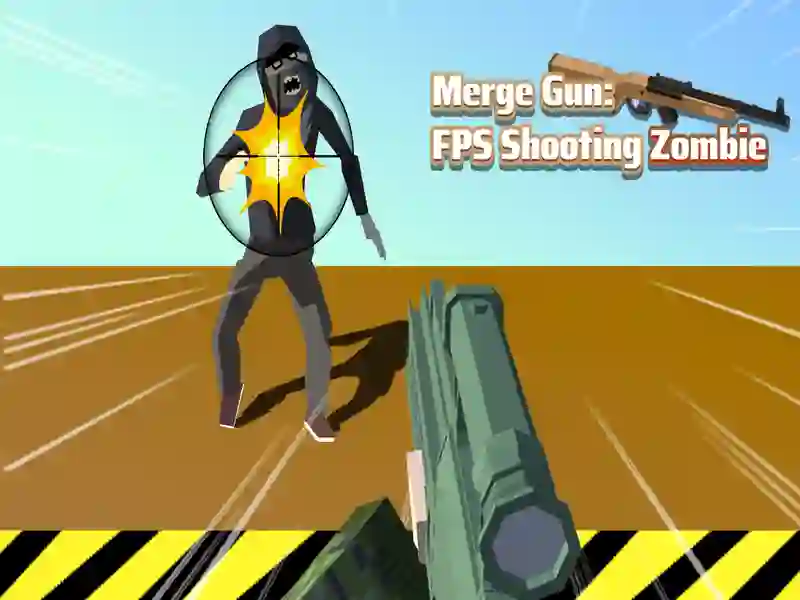 Xogo Combinar pistola fps disparando zombi en liña