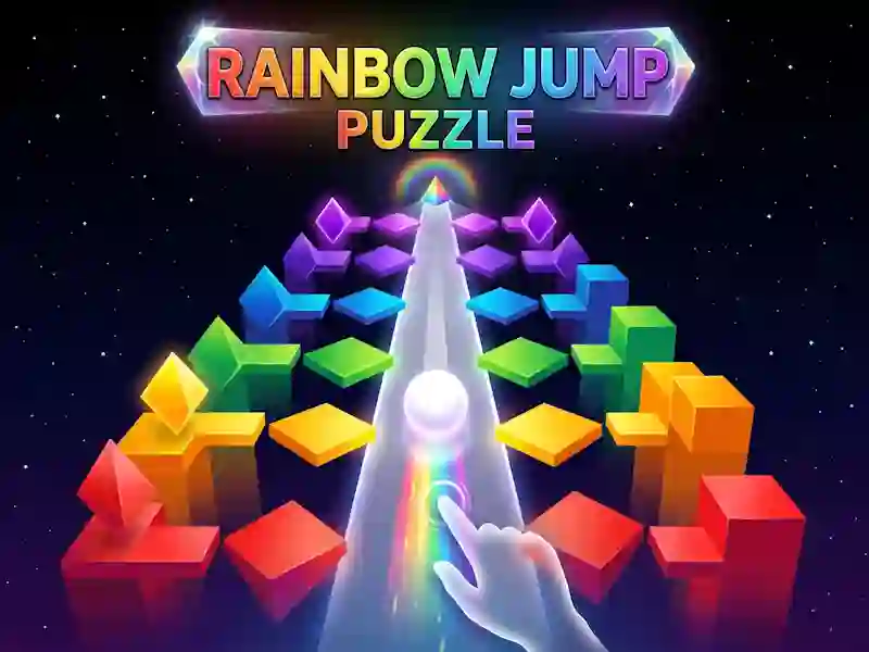 Xogo Rainbow Jump Puzzle en liña