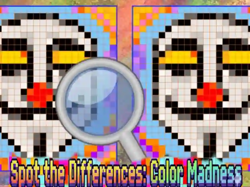 Xogo Spot the Differences Color Madness en liña