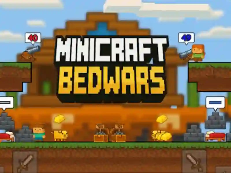Xogo Minicraft Bedwars en liña Xogo Minicraft Bedwars en liña
