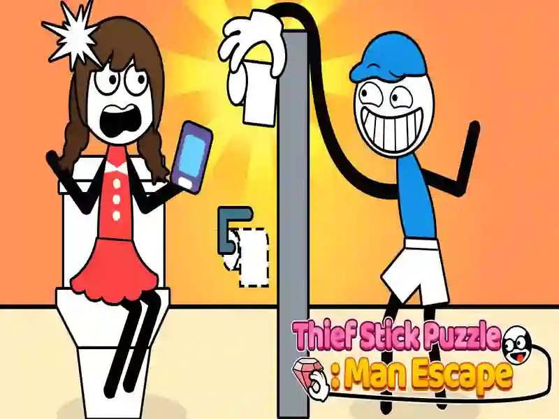 Xogo Thief Stick Puzzle Man Escape en liña