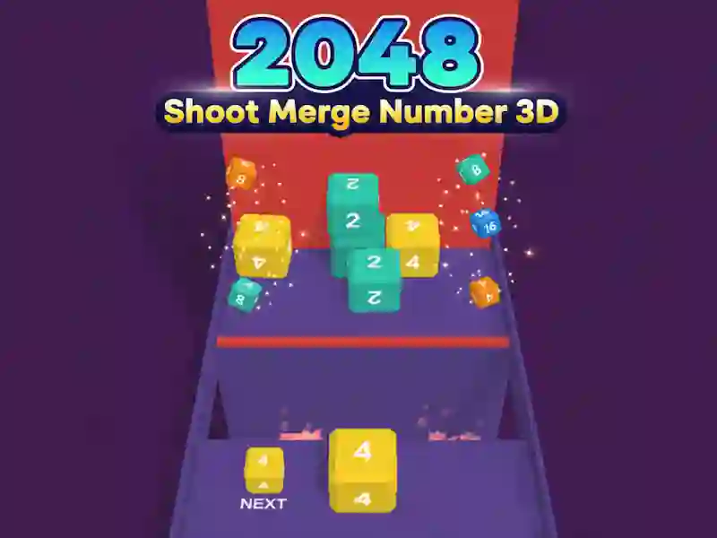 Xogo 2048 Dispara o número de combinación 3D en liña