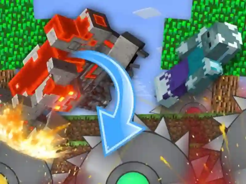 Xogo A granxa Mobs en mineblock! en liña