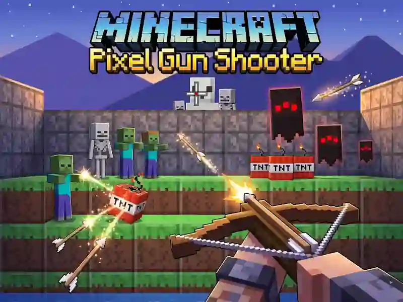Xogo Minecraft Pixel Gun Shooter en liña