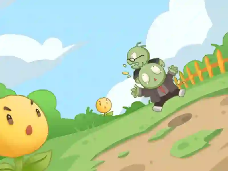 Xogo Flores vs zombies en liña