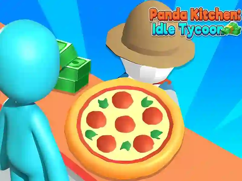 Xogo Tycoon Panda Kitchen Idle en liña