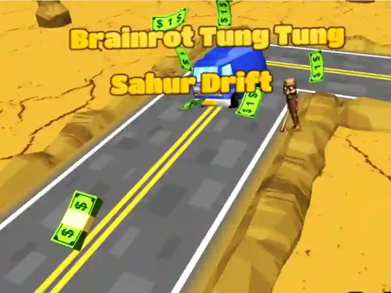 Xogo Brainrot Tung Tung Sahur Drift en liña