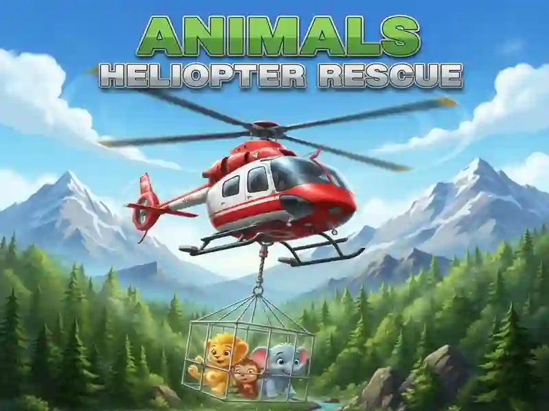 Xogo Rescate de animais en helicóptero en liña