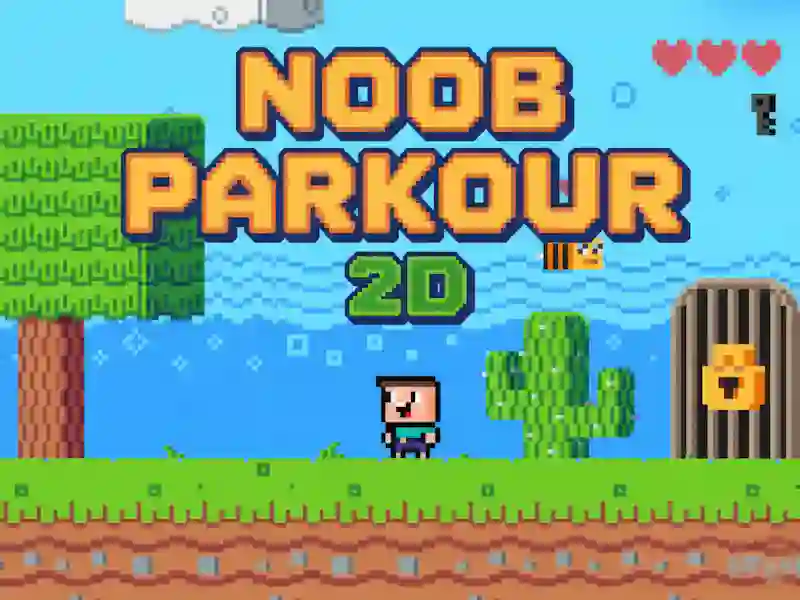 Xogo Noob Parkour 2D en liña