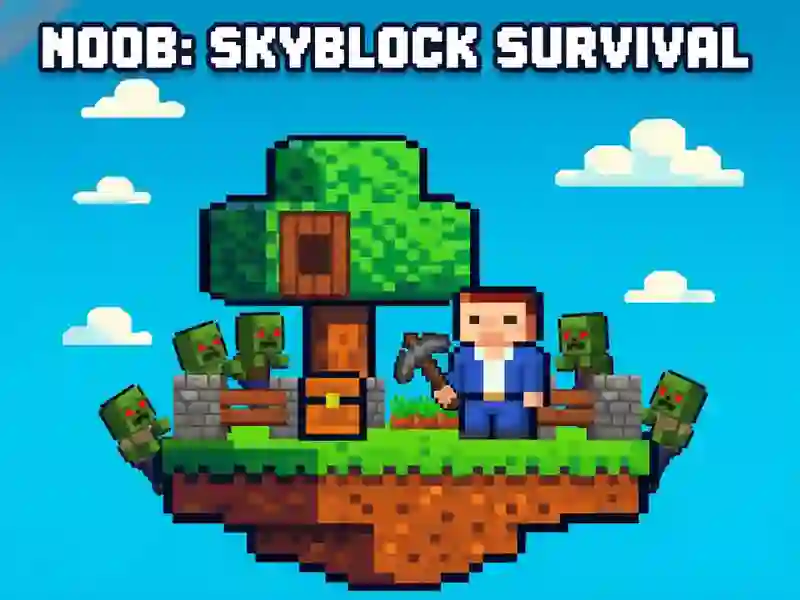 Xogo Noob: Skyblock Survival en liña
