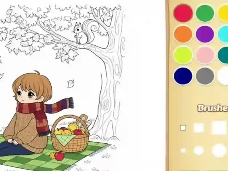 Xogo Libro para colorear acolledor para nenos en liña