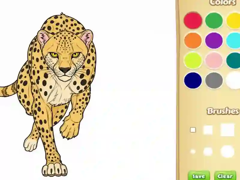 Xogo Libro para colorear animais salvaxes en liña