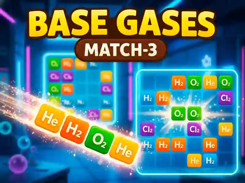 Xogo Gases Base Match-3 en liña