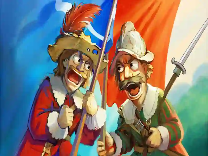 Xogo Pólvora de mosquetóns vs aceiro en liña