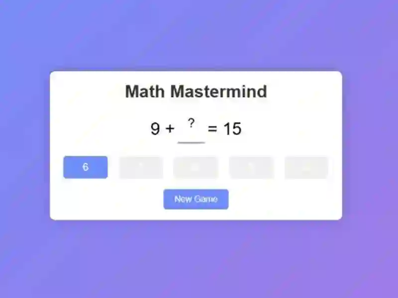 Xogo Math Mastermind en liña