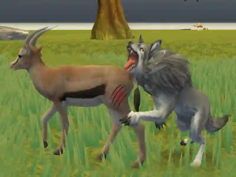 Xogo Simulador de vida do lobo en liña