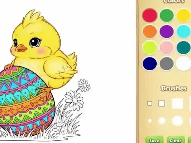 Xogo Libro para colorear de Pascua para nenos en liña