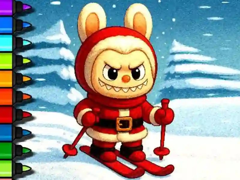 Xogo Fácil colorear Labubu Time en liña