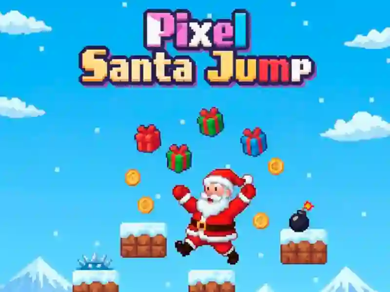Xogo Pixel Santa Jump en liña
