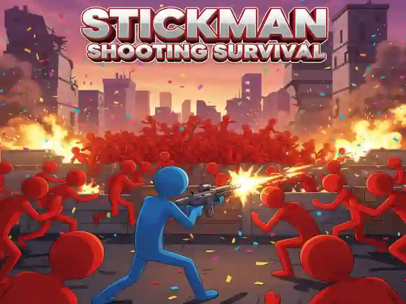 Xogo Stickman Shooting Survival en liña