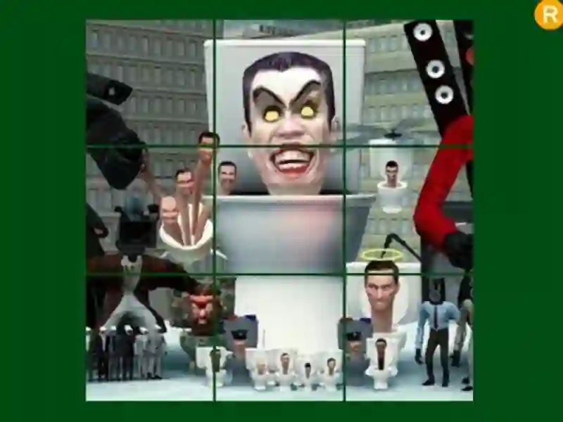 Xogo Puzzle deslizante Skibidi en liña