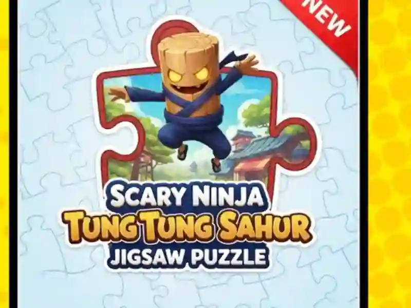 Xogo Asustado ninja tung tung sahur puzzle en liña