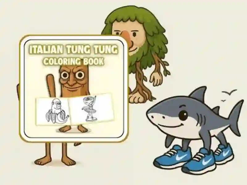 Xogo Tung Tung Sahur Coloring Book en liña