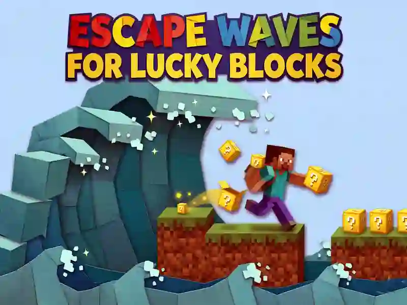 Xogo Escape Waves para Lucky Blocks en liña