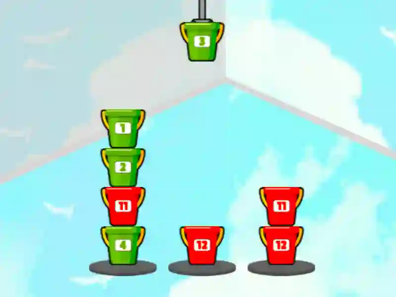 Xogo Clasificar baldes en liña