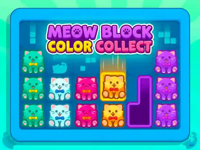 Xogo Meow Block Color Collect en liña
