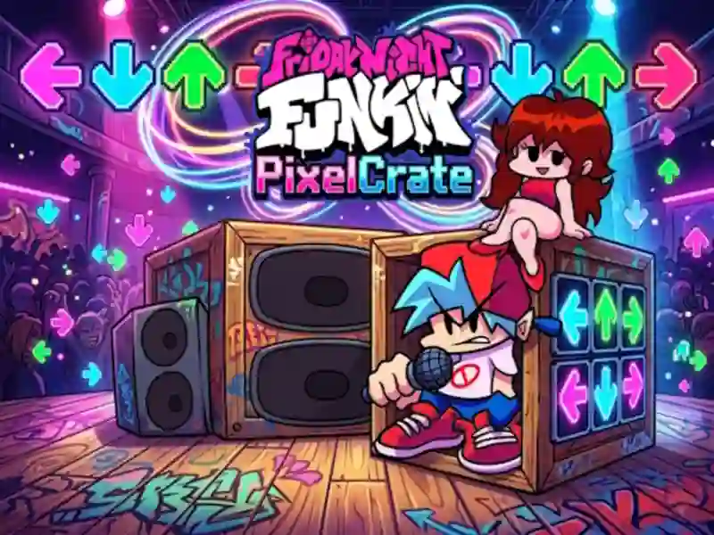 Xogo Friday Night Funkin PixelCrate en liña