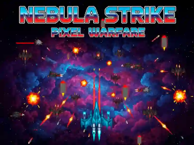 Xogo Nebula Strike Pixel Warfare en liña