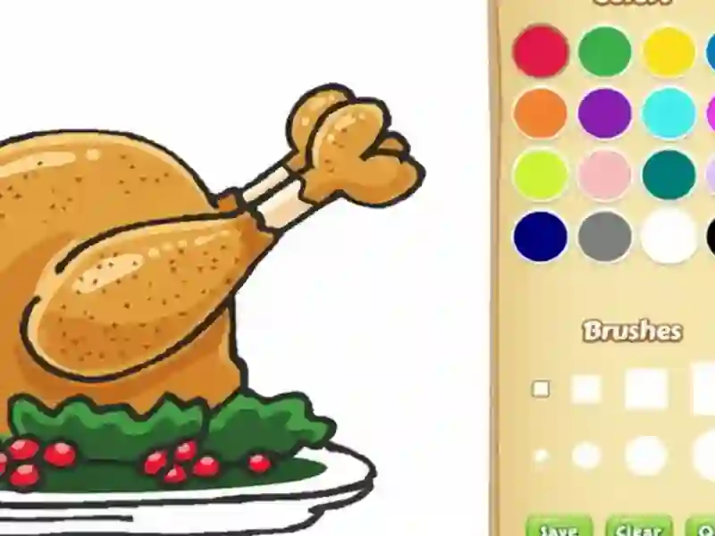 Xogo Libro para colorear de comida para nenos en liña