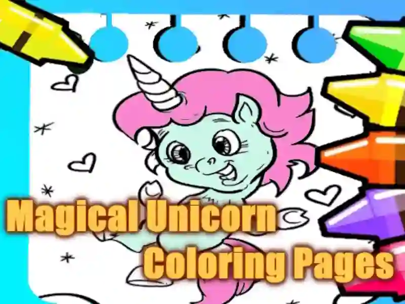 Xogo Páxinas para colorear unicornio máxico en liña Xogo Páxinas para colorear unicornio máxico en liña