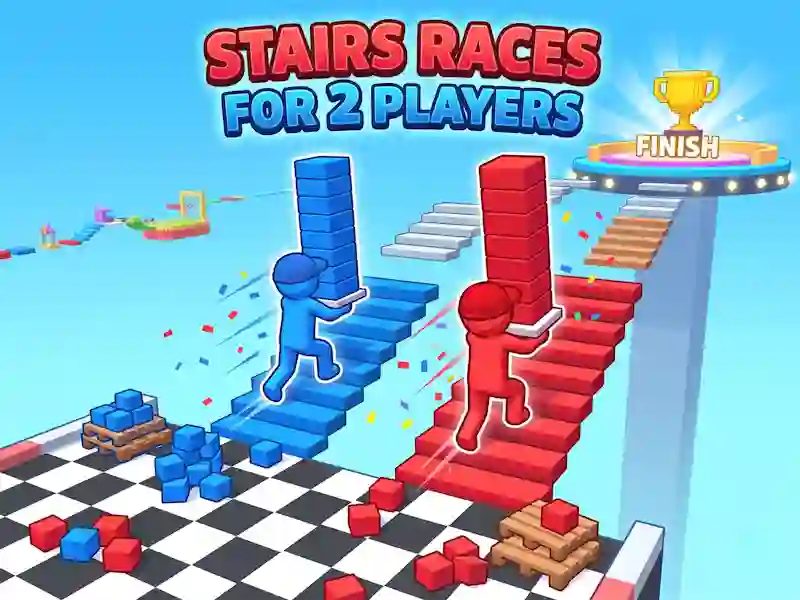 Xogo Stairs Races For 2 Players en liña