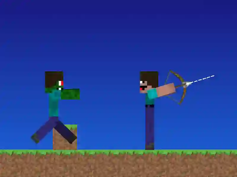 Xogo Noob vs Pro pero Archers Minecraft en liña