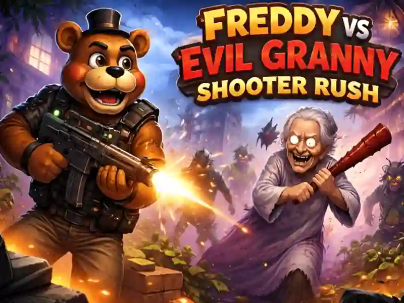 Xogo Freddy vs Evil Granny Shooter Rush en liña