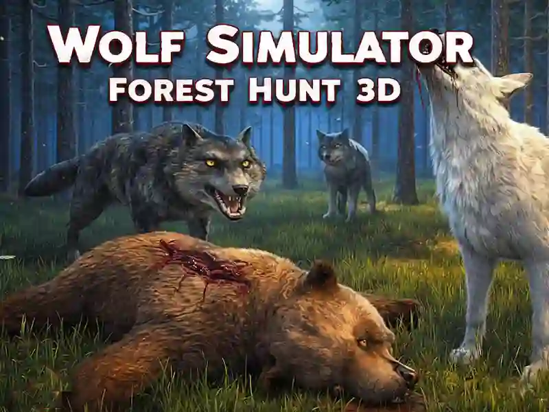 Xogo Wolf Simulator Forest Hunt 3D en liña